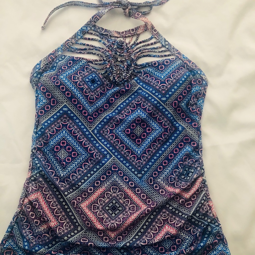 Tankini crocheted high neck Size 8
